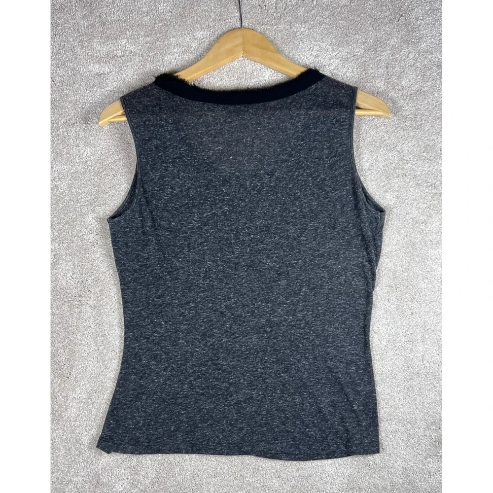 Alberto Makali Tank Top Gray Embellished Sleeveless Casual Blouse‎ M Whimsygoth